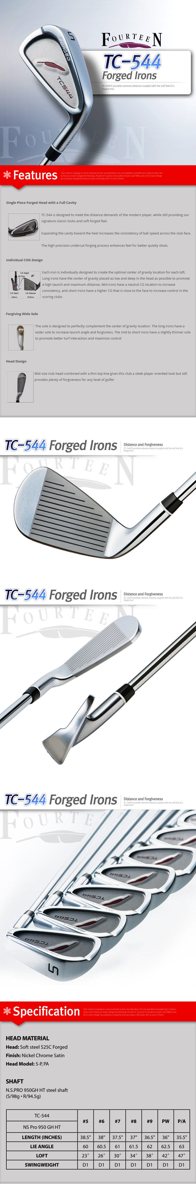 Tc 544 Forged Irons